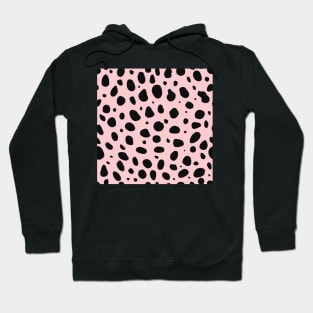 Pink and Black Cheetah Print Animal Print Hoodie